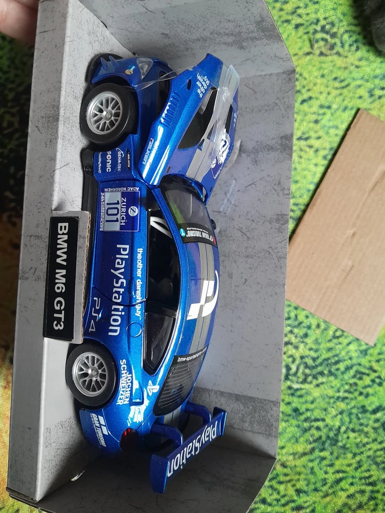 Модель машины BMW M6 GT3 1:32 32325A: цвет синий, 7599 ₸, артикул